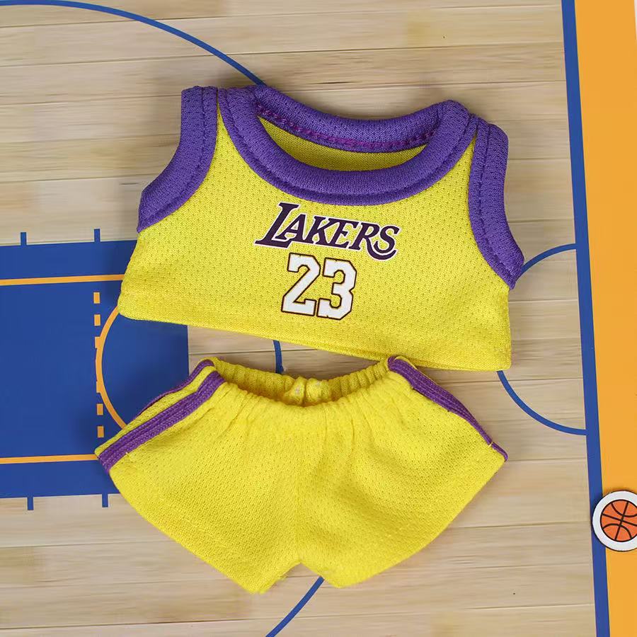 Labubu Basketball Jersey Outfit – Customizable Doll Clothes for Labubu Figures