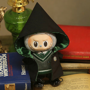 Wizard School Costume for Labubu — Handmade Labubu Clothes, DIY Outfit, Fits Labubu Figures, Collectible Gift Included
