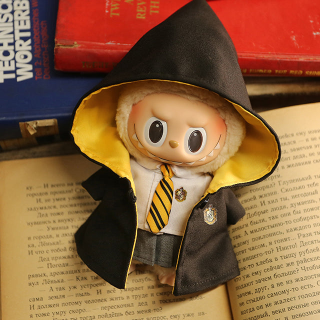 Wizard School Costume for Labubu — Handmade Labubu Clothes, DIY Outfit, Fits Labubu Figures, Collectible Gift Included