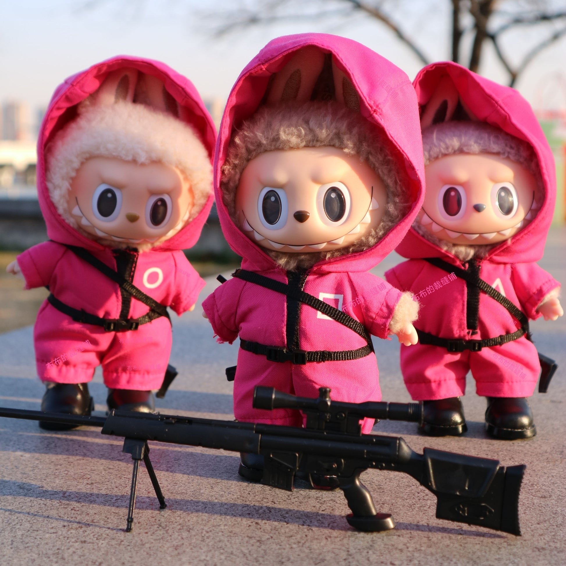 Squid Game Clothes for Labubu Dolls