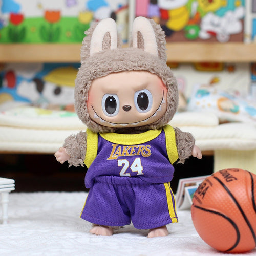 Labubu Basketball Jersey Outfit – Customizable Doll Clothes for Labubu Figures